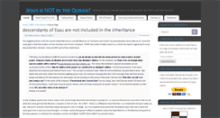 Desktop Screenshot of jesusisnotinthequran.org